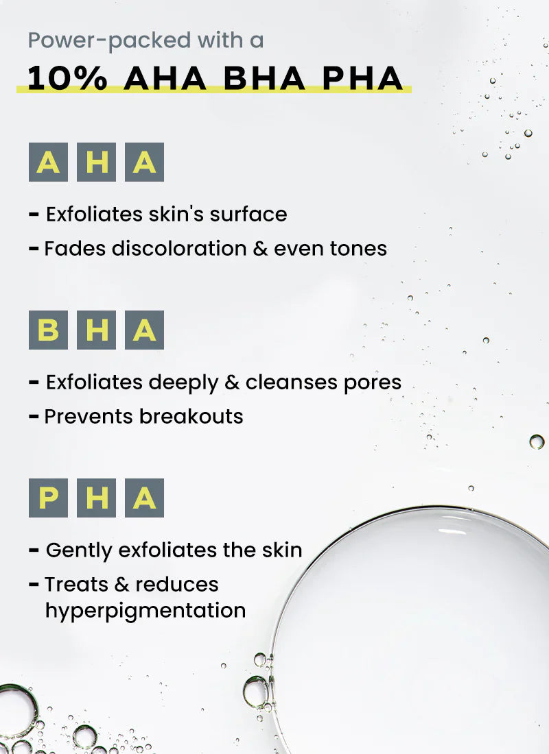 Hyphen Resurfacing 10% Aha Bha Pha Exfoliator