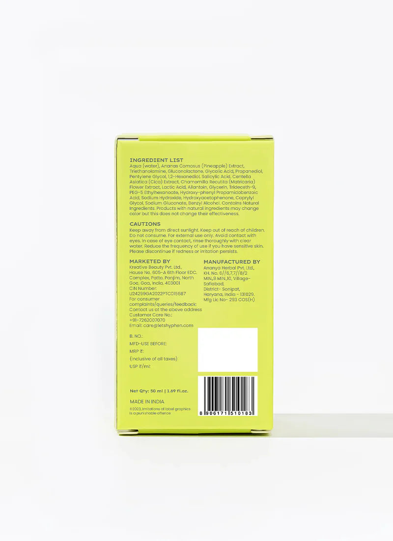 Hyphen Resurfacing 10% Aha Bha Pha Exfoliator