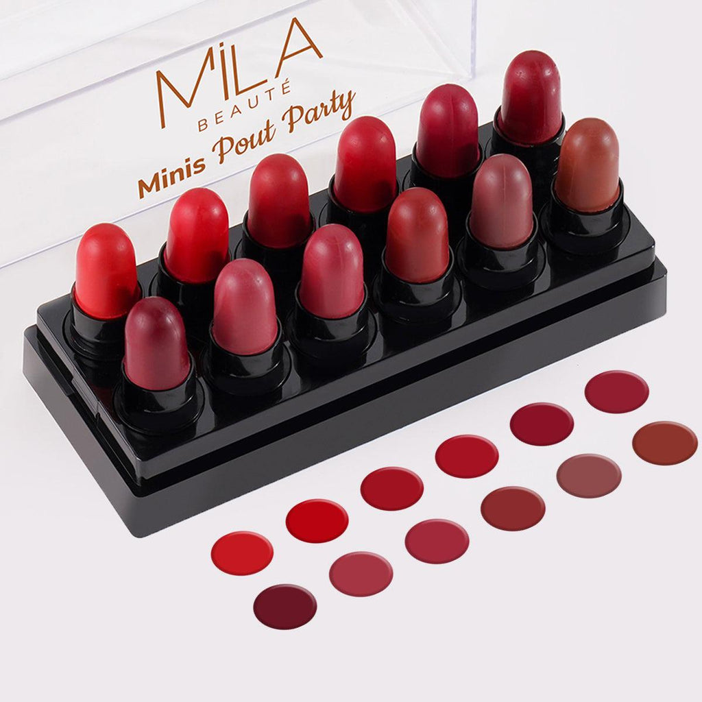 Mila Beaute Minis Pout Party Set of 12