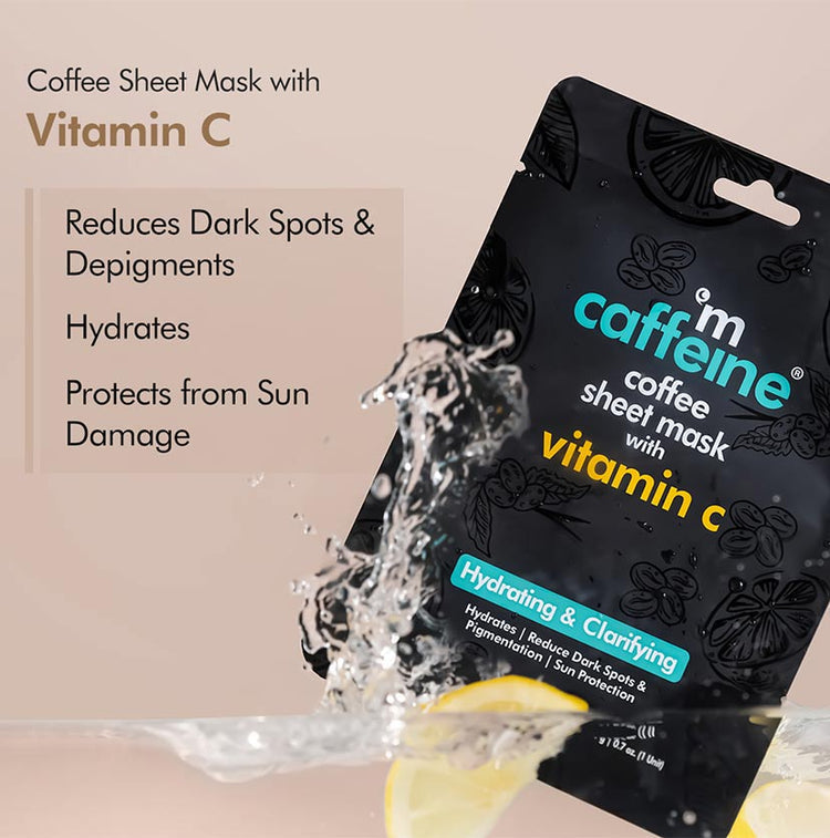 mCaffeine Vitamin C & Coffee Sheet Mask - 20g
