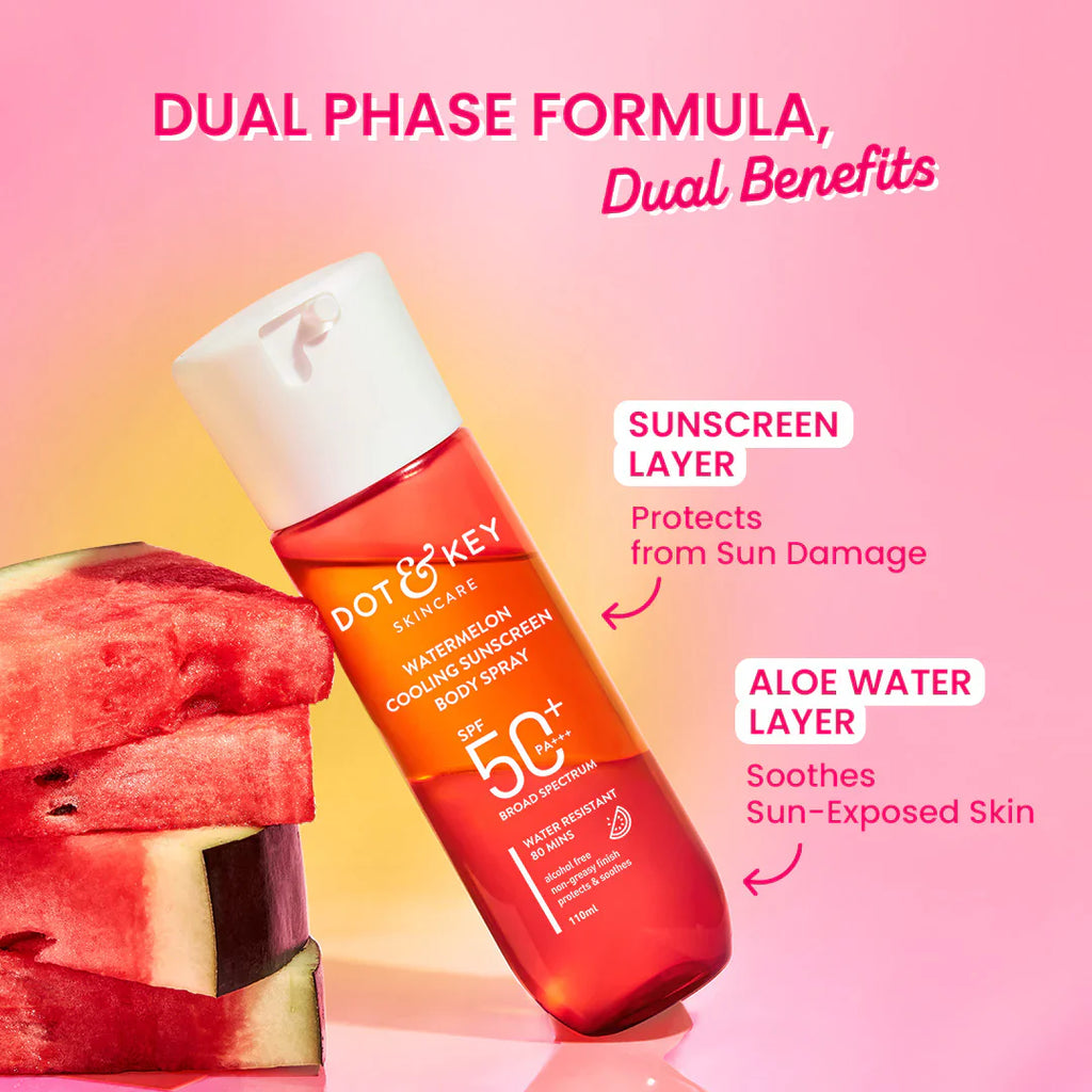 Dot & Key Watermelon body sunscreen + watermelon cooling sunscreen (50g)