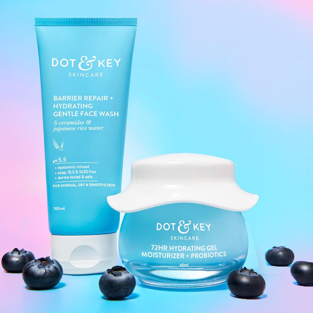 Dot & Key Barrier Repair Face Wash + 72 Hr Hydrating Gel Moisturizer