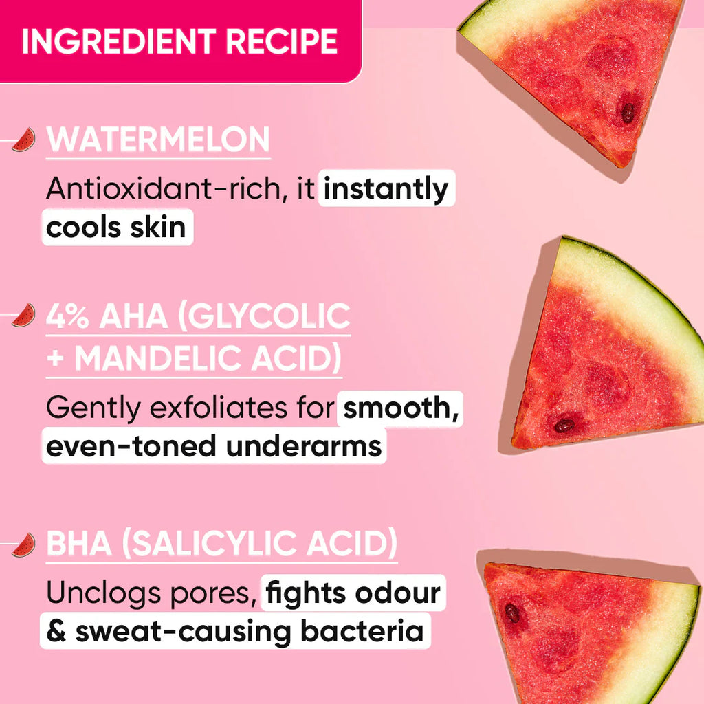 Dot & Key Watermelon cooling underarm roll on, pack of 2