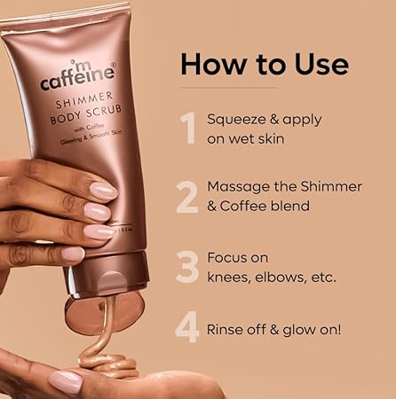 mCaffeine Shimmer Body Scrub - 150gm