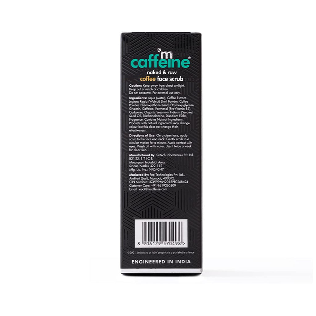 mCaffeine Coffee Face Scrub - 75Gm