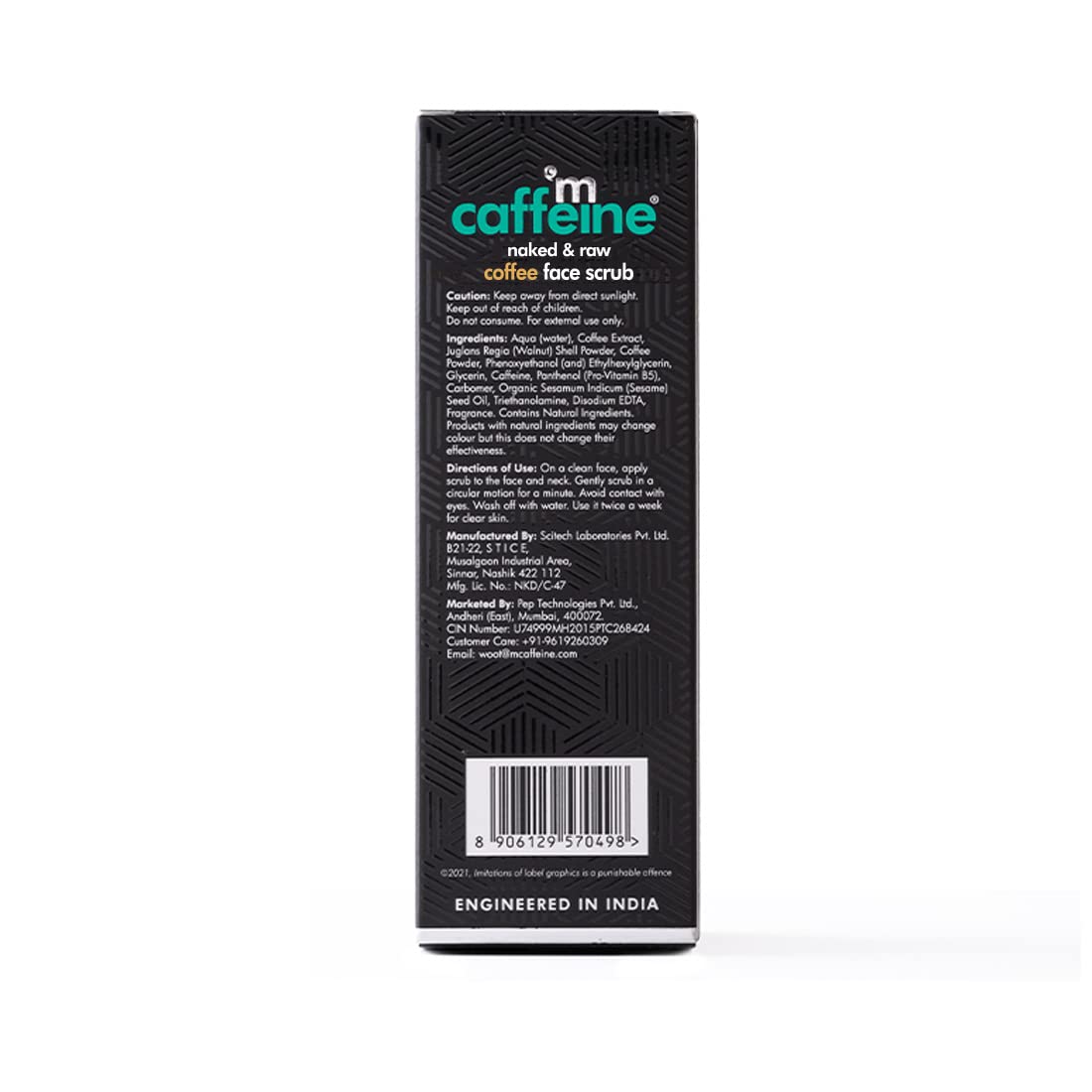 mCaffeine Coffee Face Scrub - 75Gm