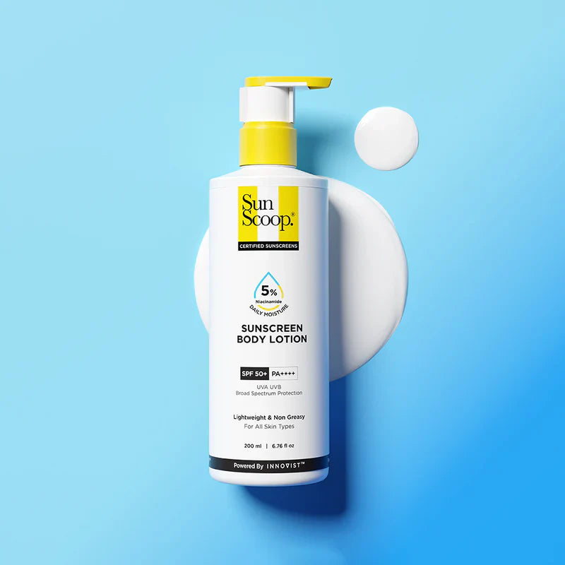 Sunscoop 5% Niacinamide Sunscreen Body Lotion SPF 50+ PA ++++ (200ml)