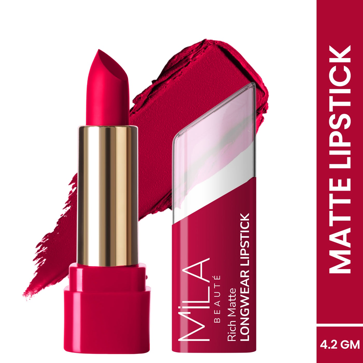 Mila Beaute Rich Matte Upto 8hrs Longwear Lipstick