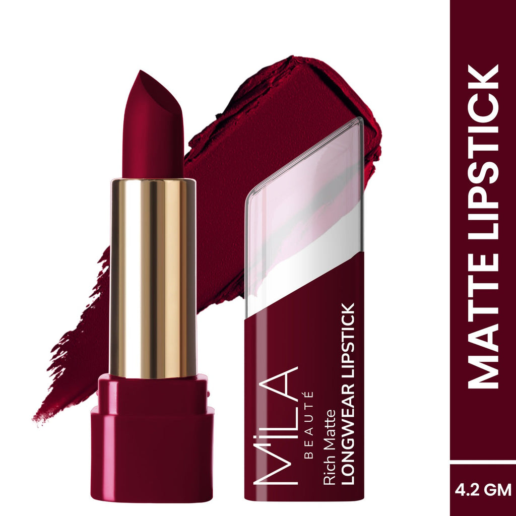 Mila Beaute Rich Matte Upto 8hrs Longwear Lipstick