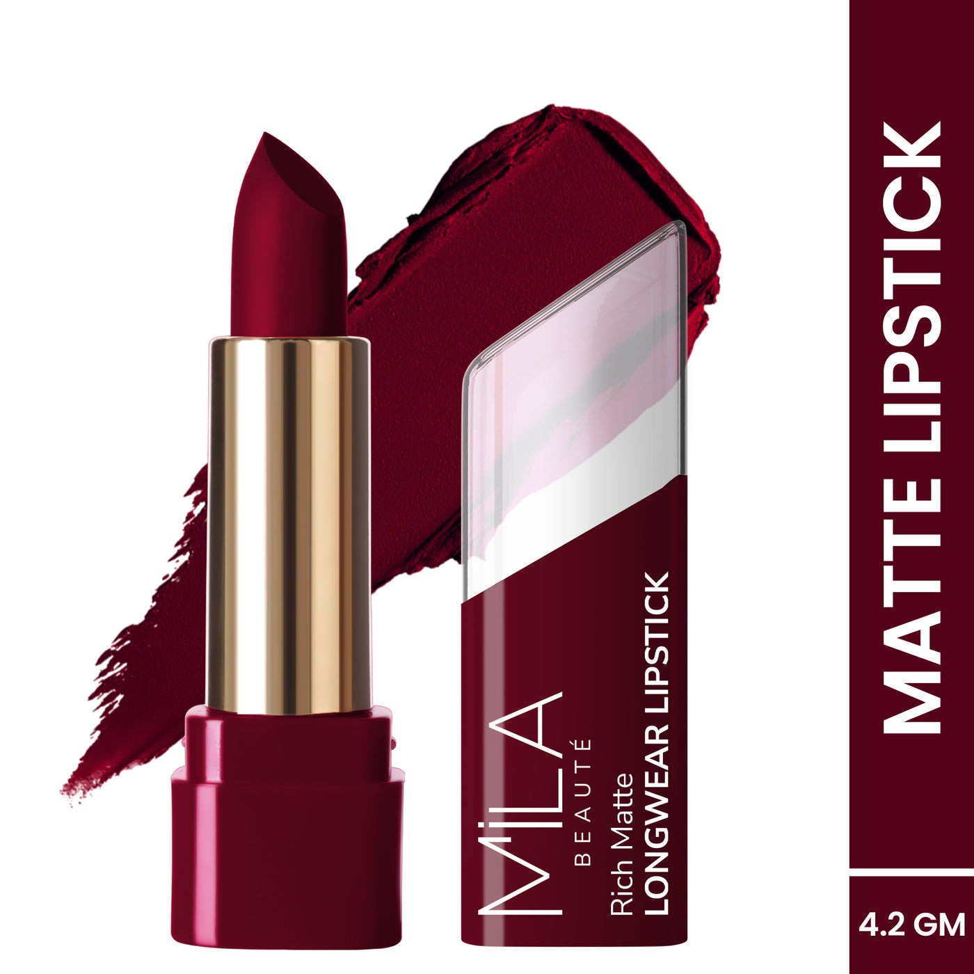 Mila Beaute Rich Matte Upto 8hrs Longwear Lipstick