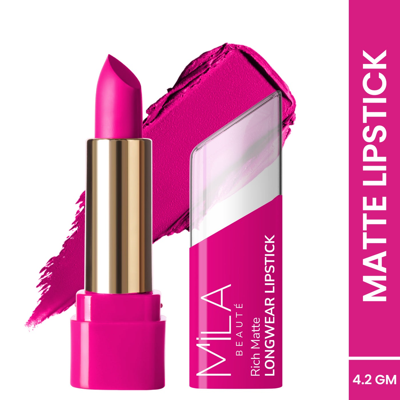 Mila Beaute Rich Matte Upto 8hrs Longwear Lipstick