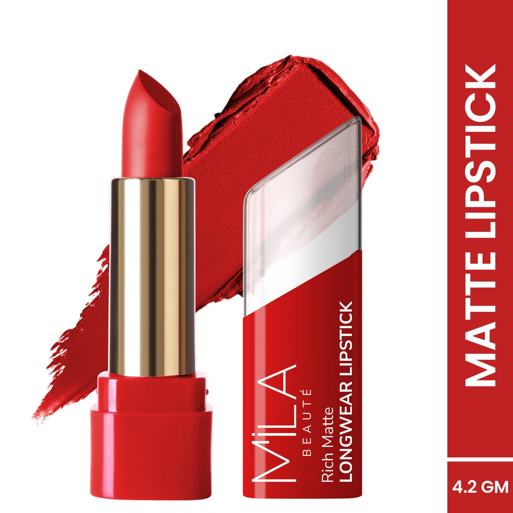 Mila Beaute Rich Matte Upto 8hrs Longwear Lipstick