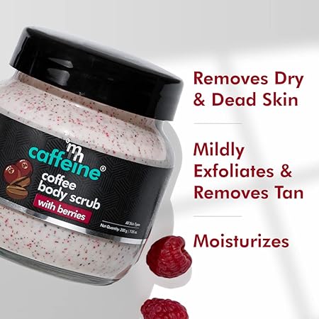 mCaffeine Berries & Coffee Scrub - 200gm
