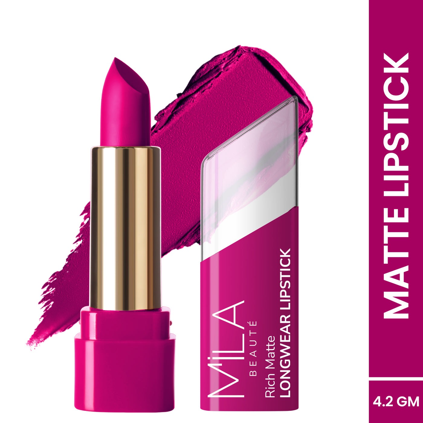 Mila Beaute Rich Matte Upto 8hrs Longwear Lipstick
