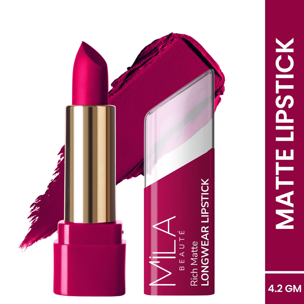 Mila Beaute Rich Matte Upto 8hrs Longwear Lipstick