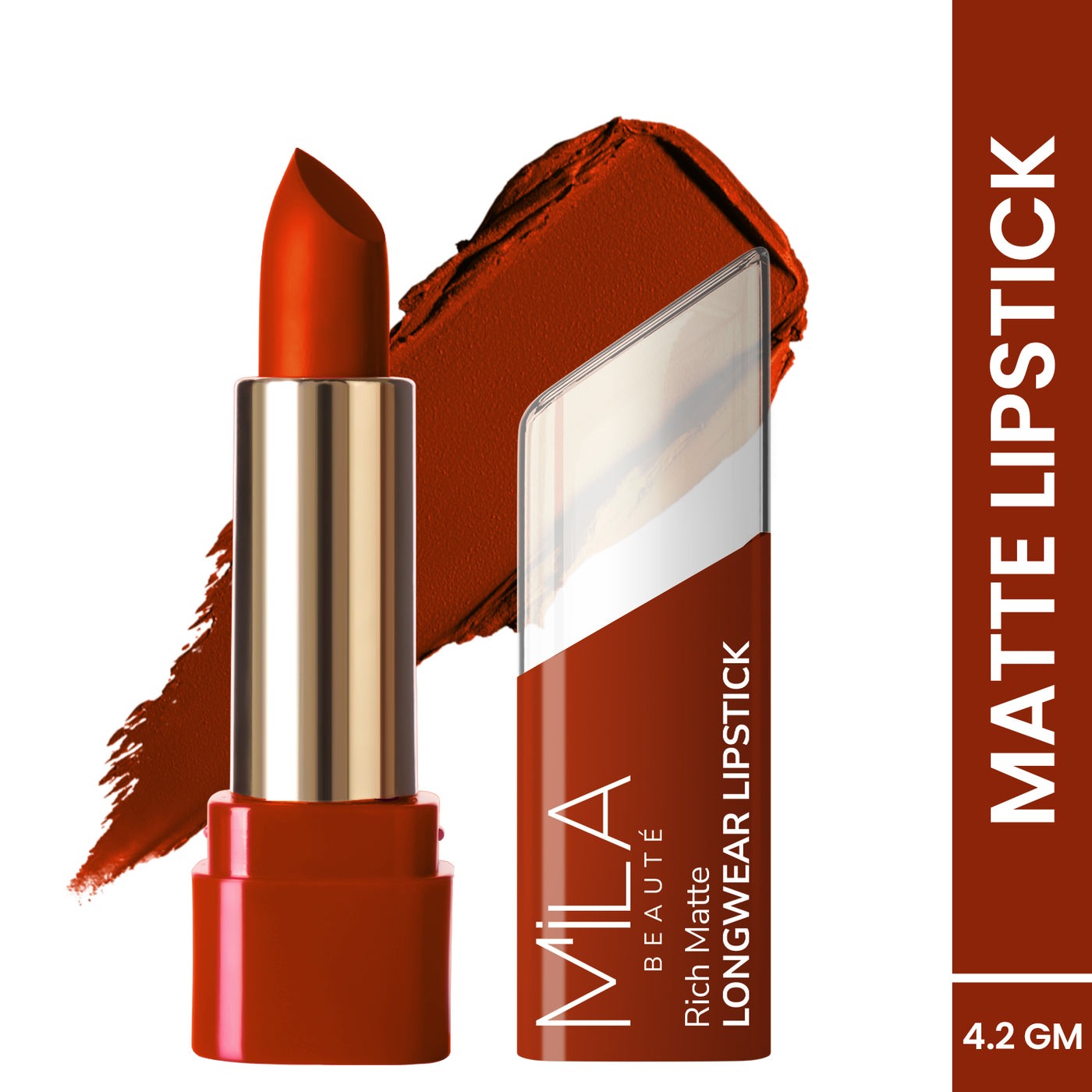 Mila Beaute Rich Matte Upto 8hrs Longwear Lipstick