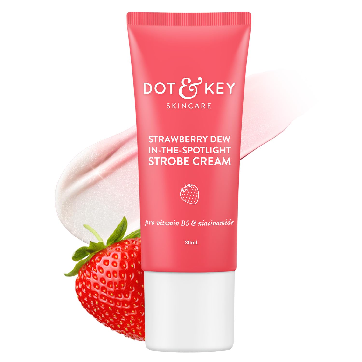 DOT & KEY Strawberry Dew Strobe Cream for Face | For All Skin Types | 30ml