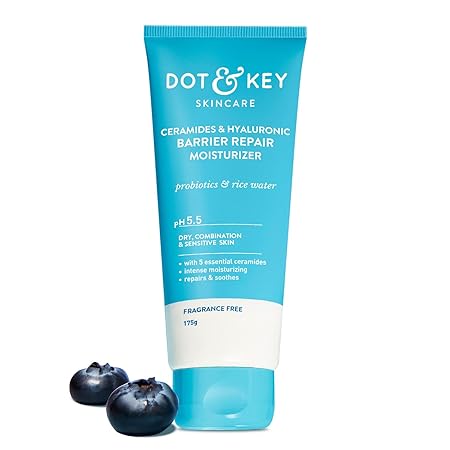 Dot & Key Ceramides Moisturizer | Barrier Repair Cream | For Dry, Normal & Sensitive Skin | 175g
