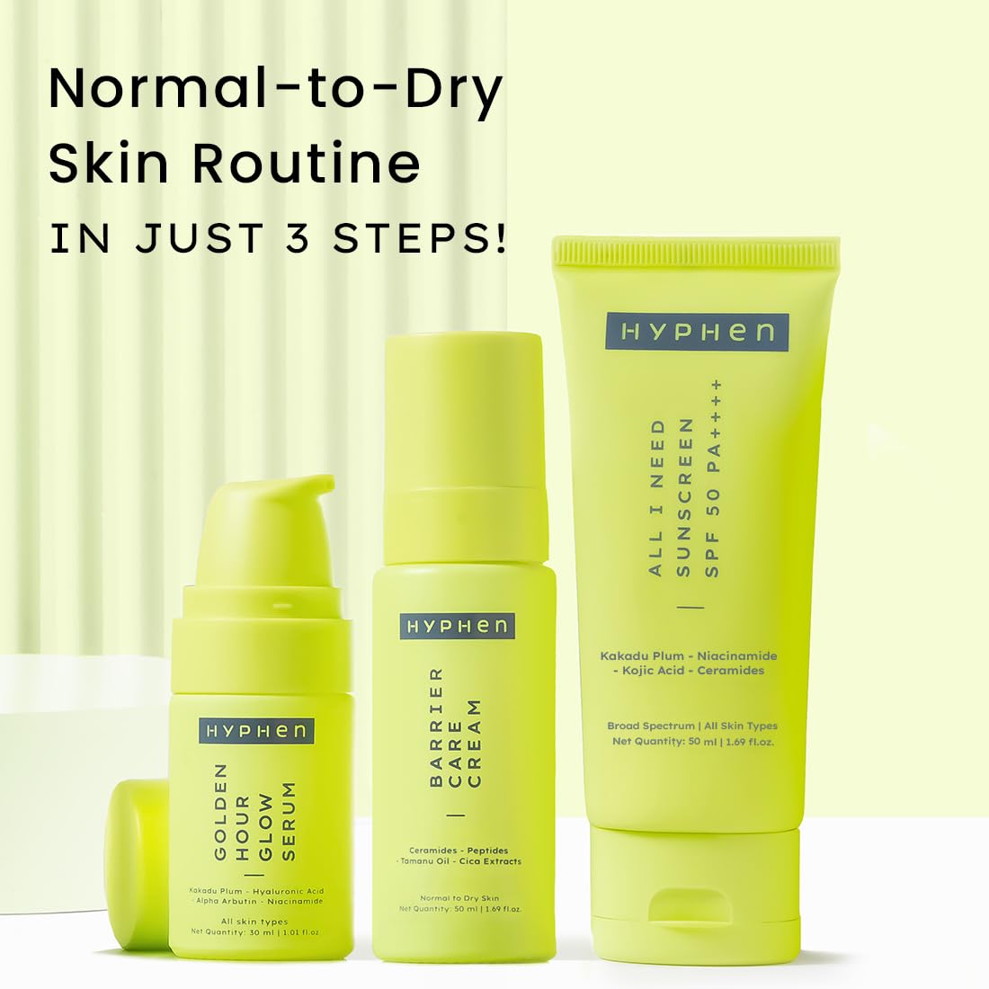 Hyphen Daily Face Care Regime - Value Pack of 3