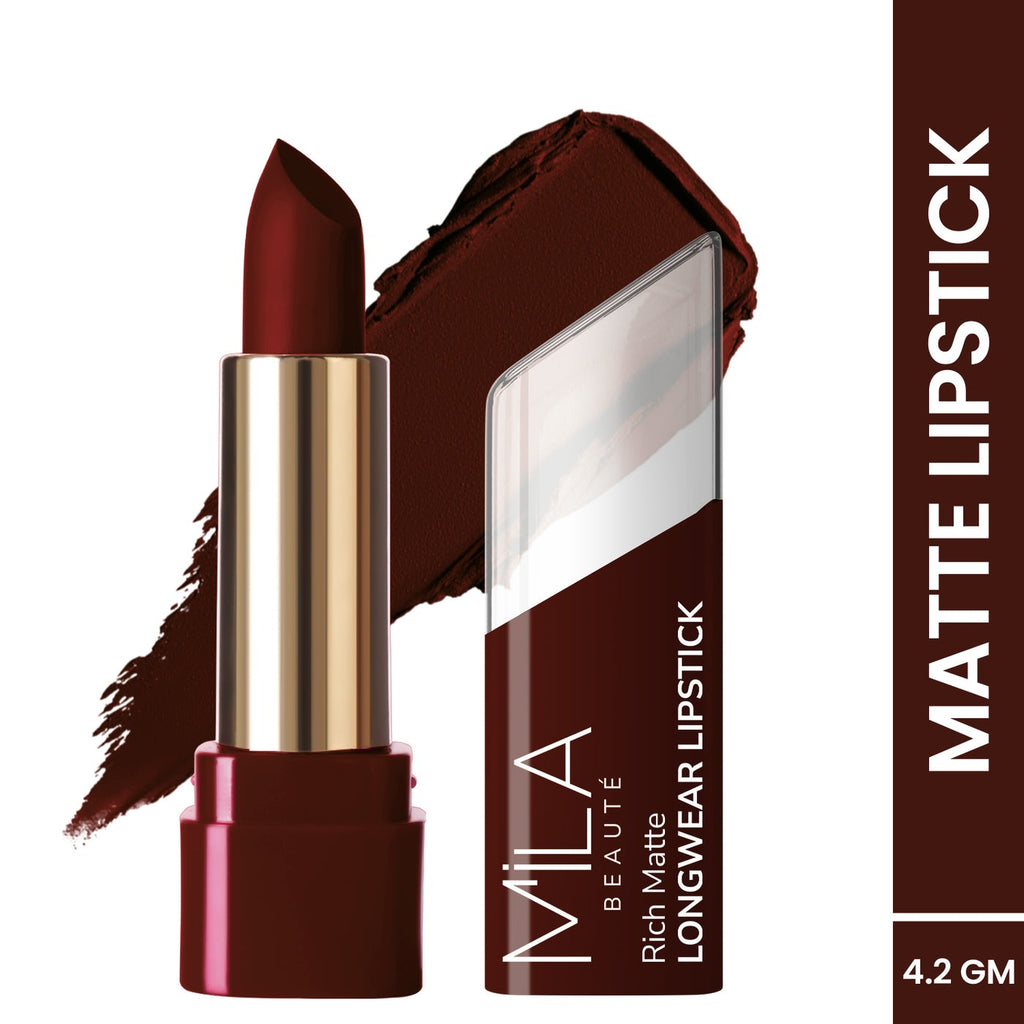 Mila Beaute Rich Matte Upto 8hrs Longwear Lipstick