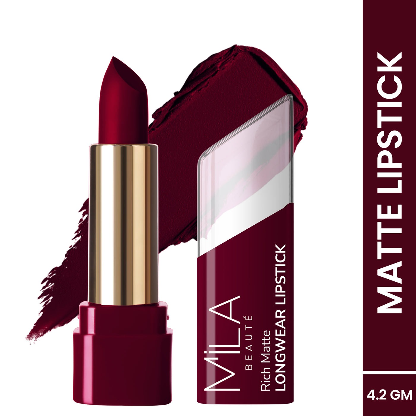 Mila Beaute Rich Matte Upto 8hrs Longwear Lipstick