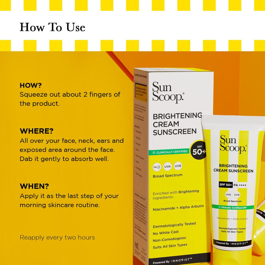 Sunscoop Skin Brightening Sunscreen SPF 50 PA++++ (45g)