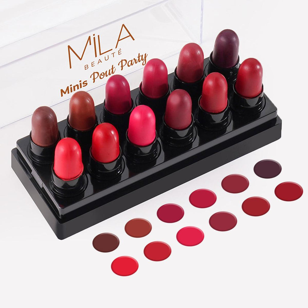 Mila Beaute Minis Pout Party Set of 12