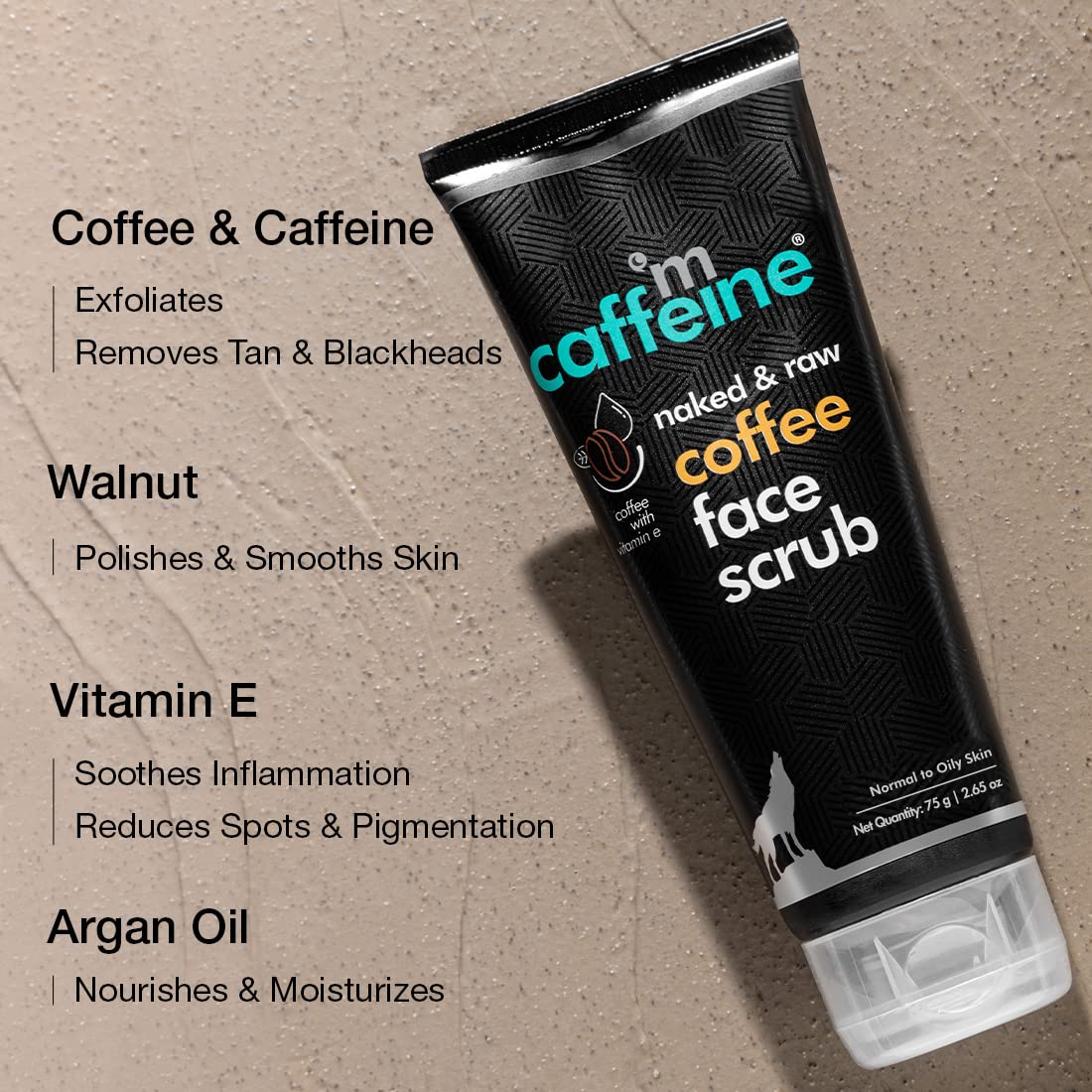 mCaffeine Coffee Face Scrub - 75Gm
