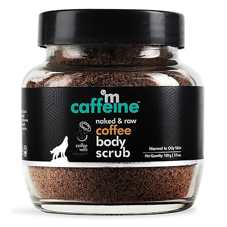 mCaffeine Coffee Scrub Powder Jar - 100Gm