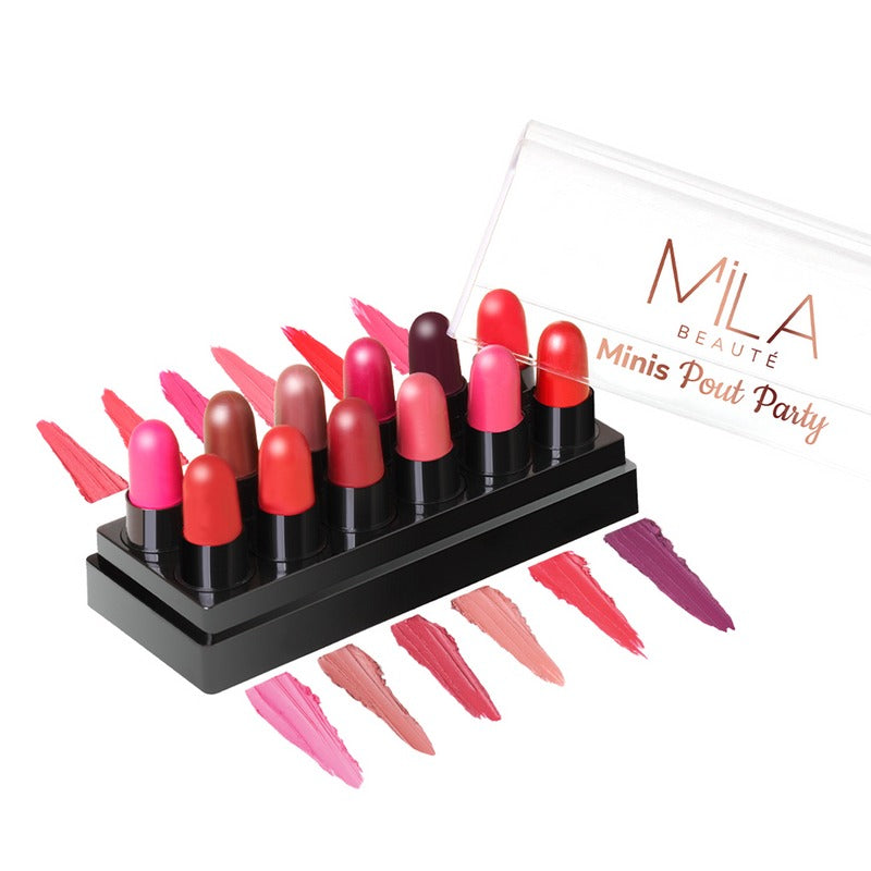 Mila Beaute Minis Pout Party Set of 12