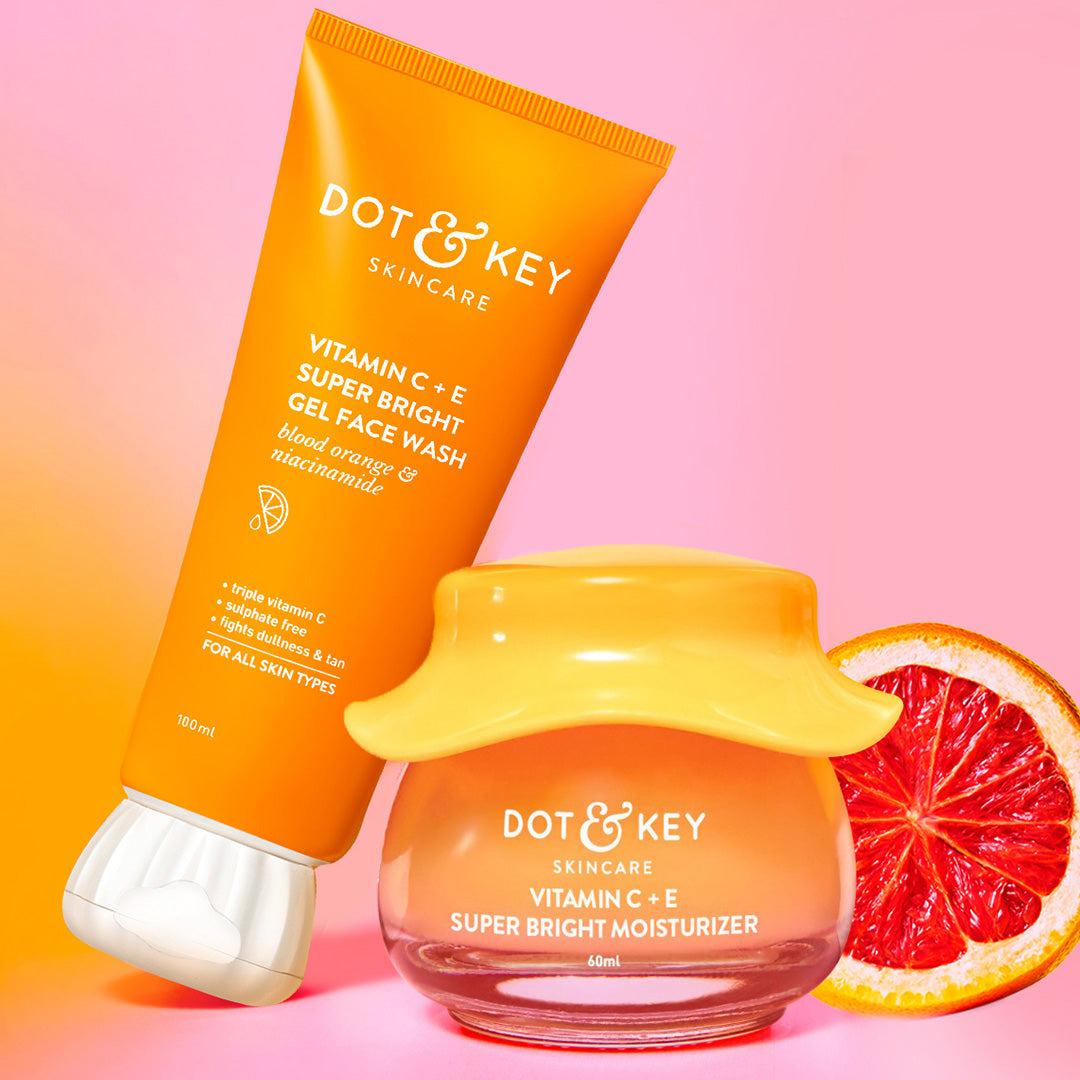 Dot & Key Vitamin C Face Wash + Super Bright Moisturizer