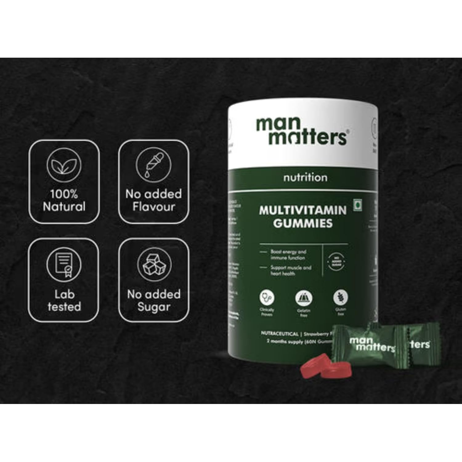 Man Matters Multivitamin Gummies (60N) No Sugar