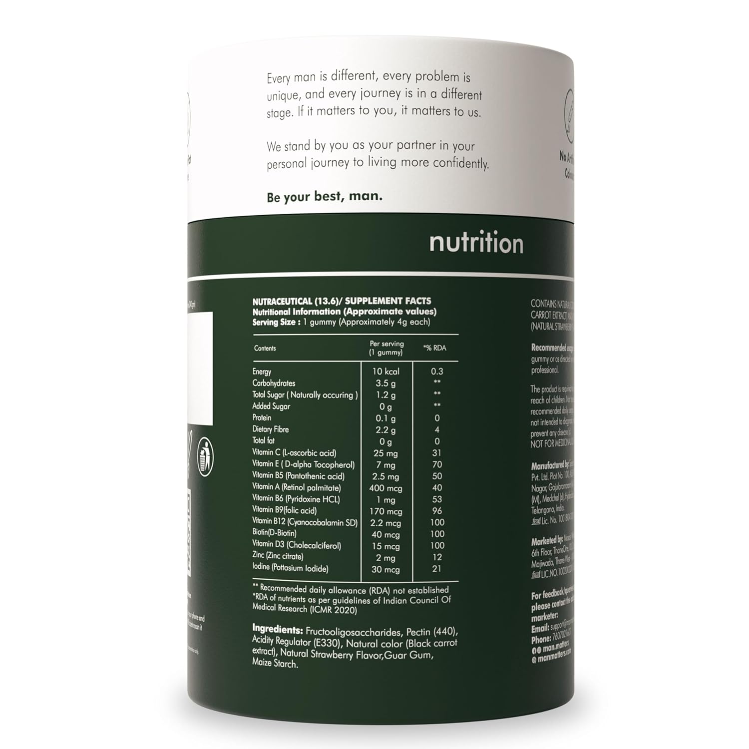 Man Matters Multivitamin Gummies (60N) No Sugar