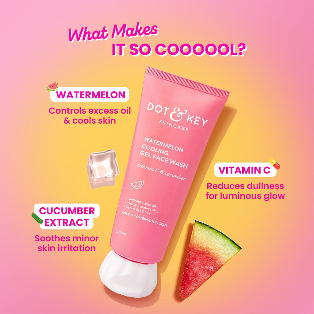 Dot & Key Watermelon & Vitamin C Gel Face Wash - Pack of 2