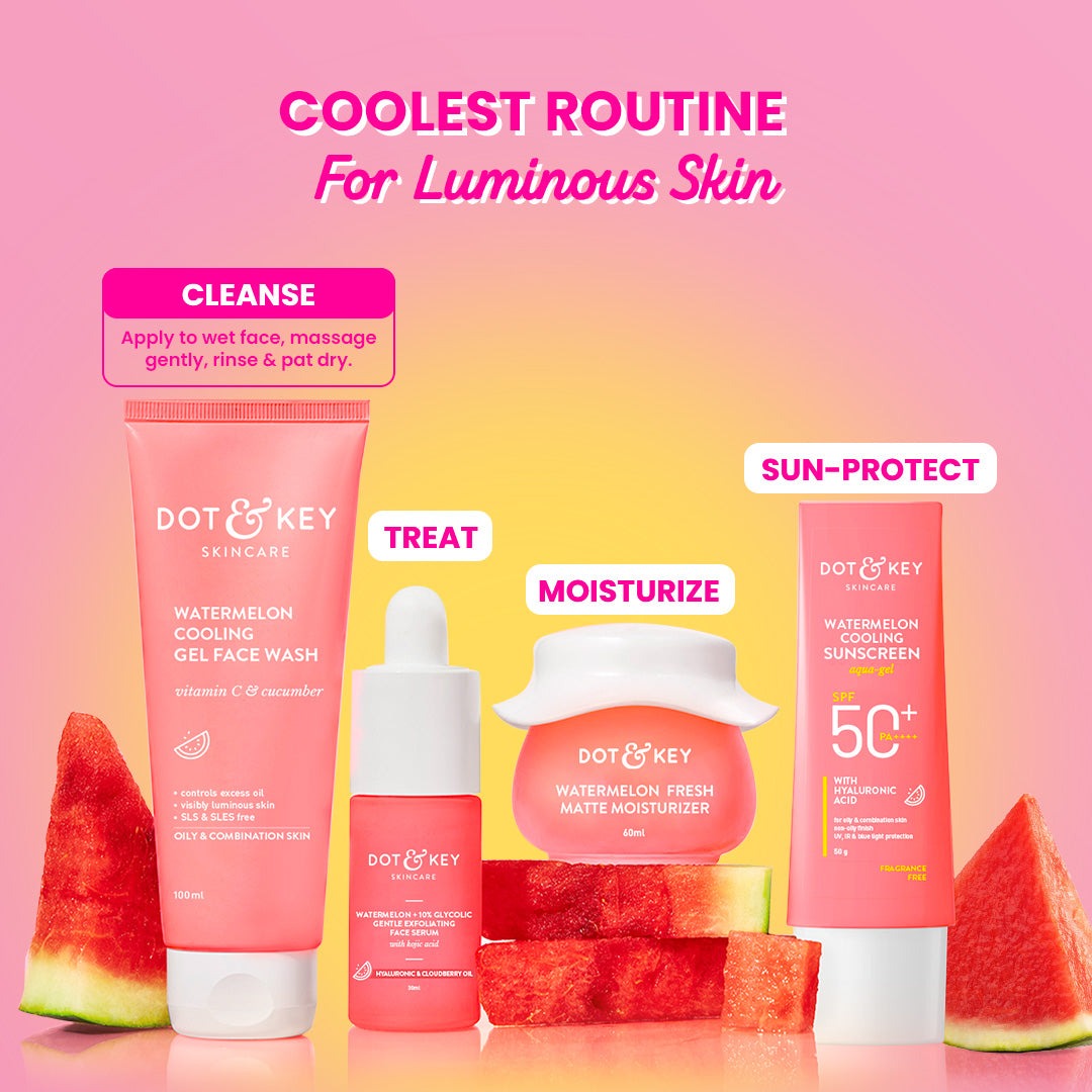 Dot & Key Watermelon & Vitamin C Gel Face Wash - Pack of 2