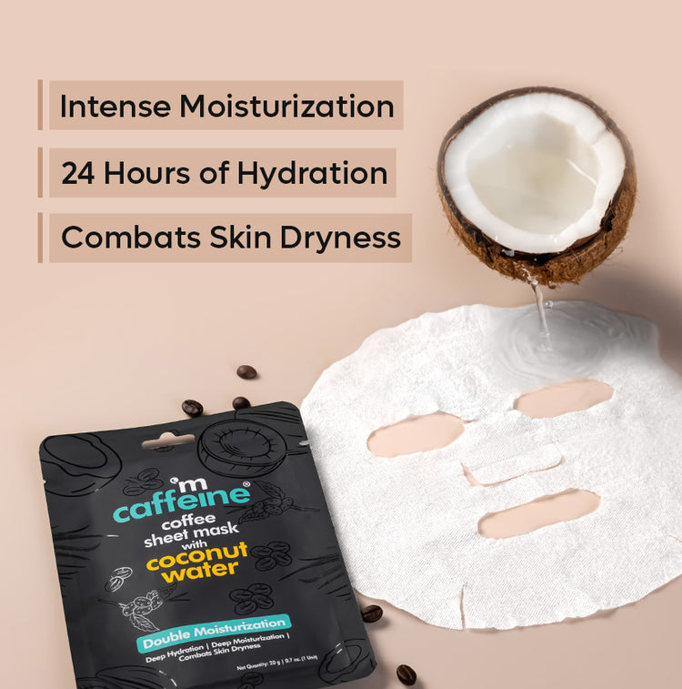 mCaffeine Coconut Water Coffee Sheet Mask - 20g