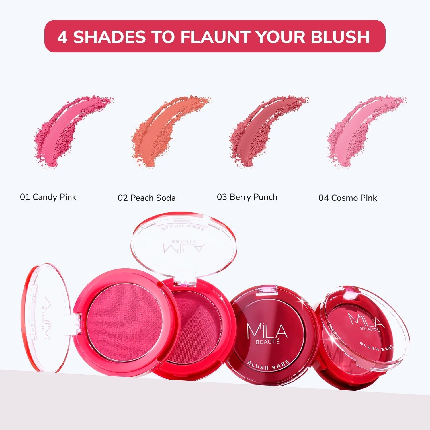 Mila Beaute Matte Finish Blush Babe Powder Blush