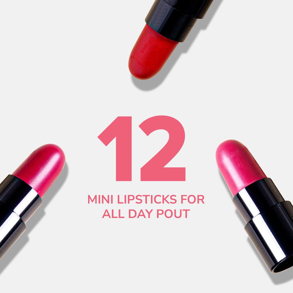Mila Beaute Minis Pout Party Set of 12