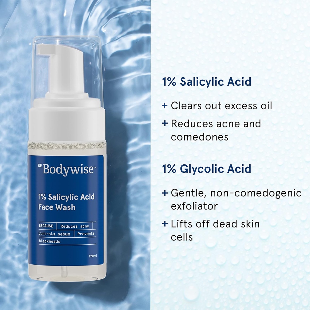 Be Bodywise 1% Salicylic Acid Face Wash (Foam-Based)