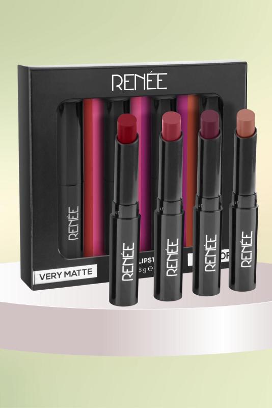 Renee Very Matte Pack Of 4 Matte Lipsticks