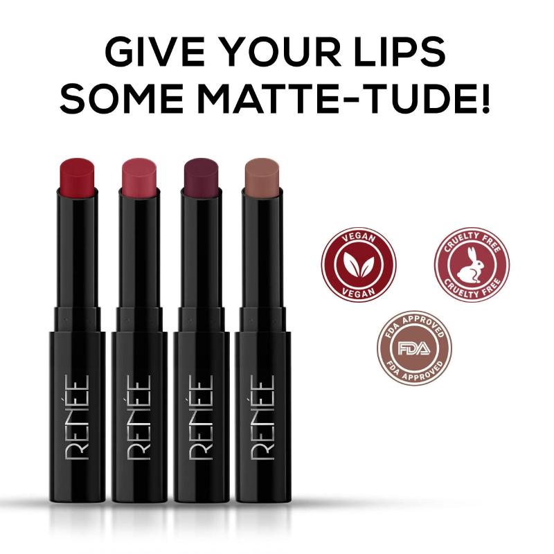 Renee Very Matte Pack Of 4 Matte Lipsticks